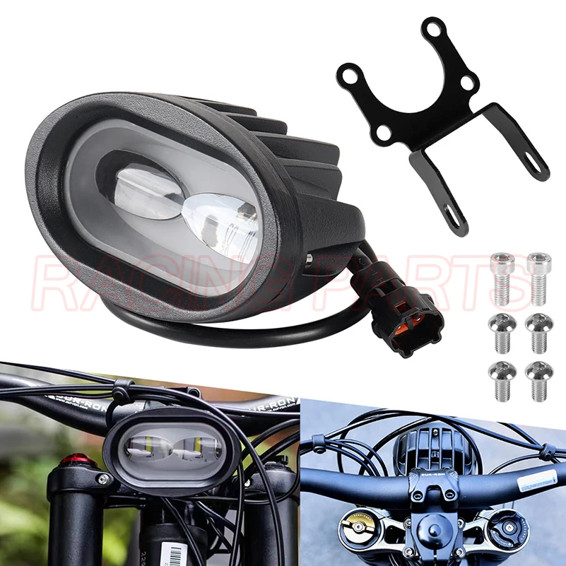 Motorcycle Electric Dirt Bike LED Headlight Head Front Light Bracket For Segway X160 X260 For Sur-Ron Light Bee S & Light Bee X