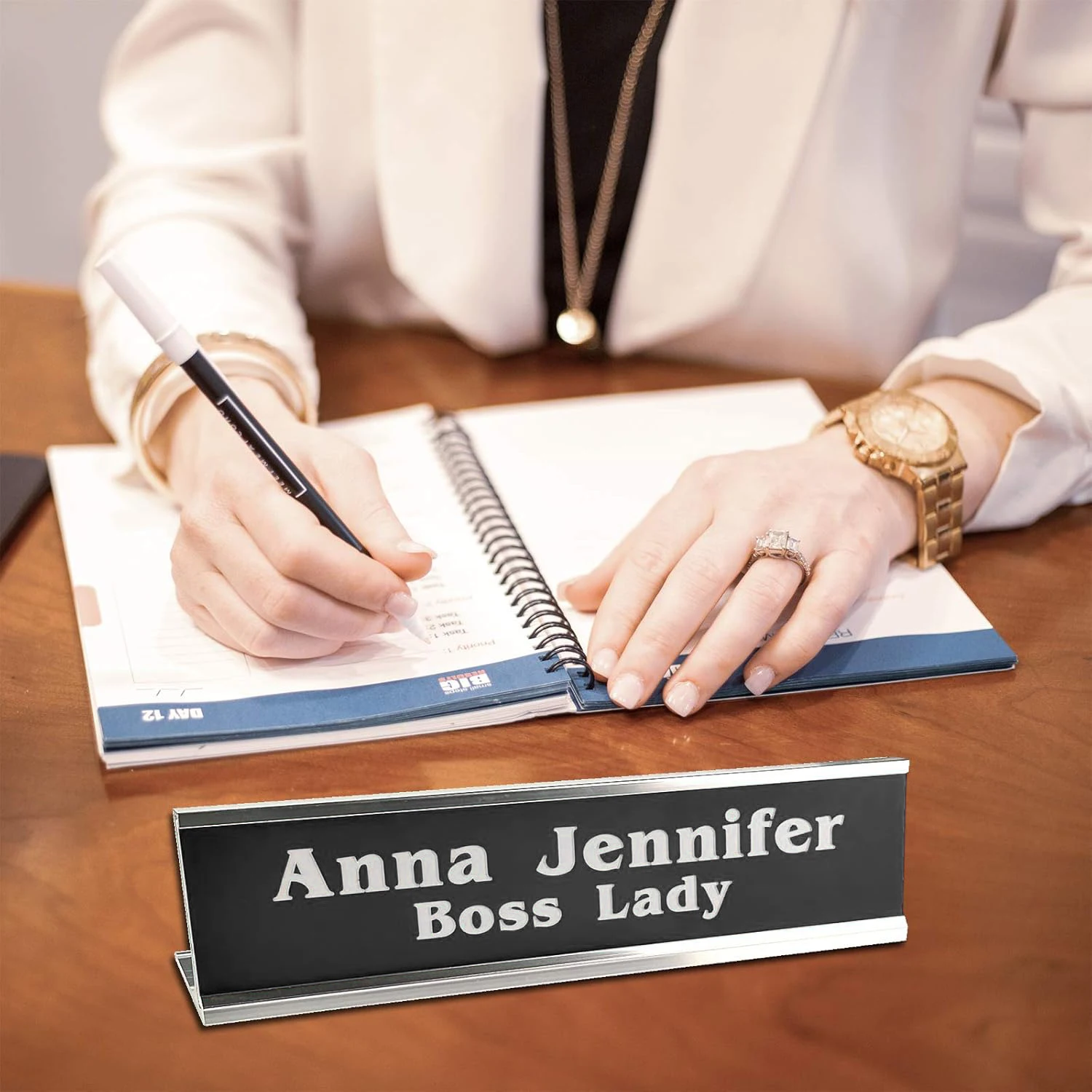 لوحات اسم المكتب الشخصية المجانية الألومنيوم الطباعة مخصص مكتب عمل لوحات اسم مكتب الأعمال مكتب حامل تسجيل 20x6 سنتيمتر #2