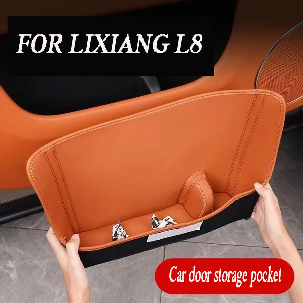 

FOR LIXIANG L8 2022 2023 2024 Car door storage compartment door slot pad garbage bag storage box car interior modification