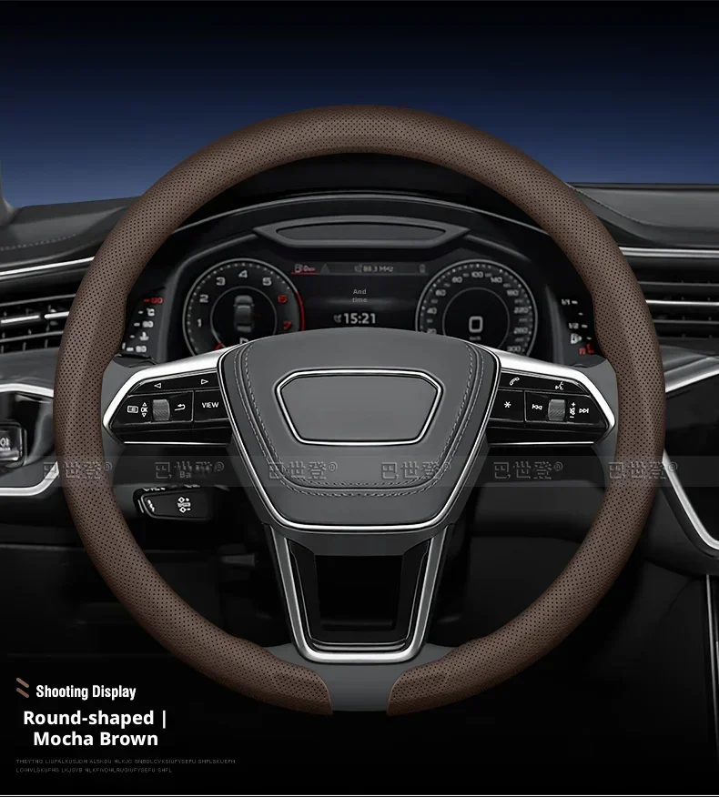 Für VOLKSWAGEN 1,5MM Ultradünne Lenkradabdeckung Passend für Golf Passat Polo Jetta Tiguan T-Roc Atlas Arteo ID3 ID4 Cc Auto-Dekor – Detail 18