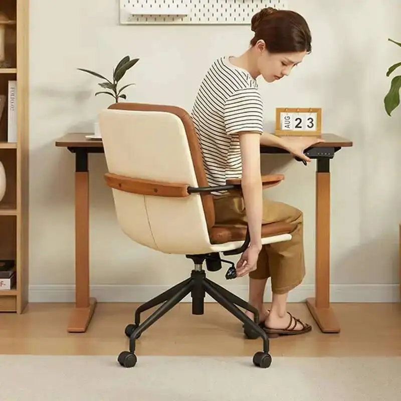 

Office Backrest Chair Leisure Home Computer Retro Chairs Modern Office Furniture Bedroom Gaming Chair Lifting Swivel Desk Chair