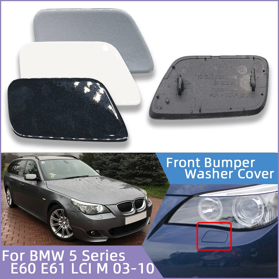 

Headlight Washer Nozzle Spray Cover Cap For BMW 5 E60 E61 LCI M-Bumper 2003 2004 2005 2006 2007 2008 2009 2010 Car Accessories