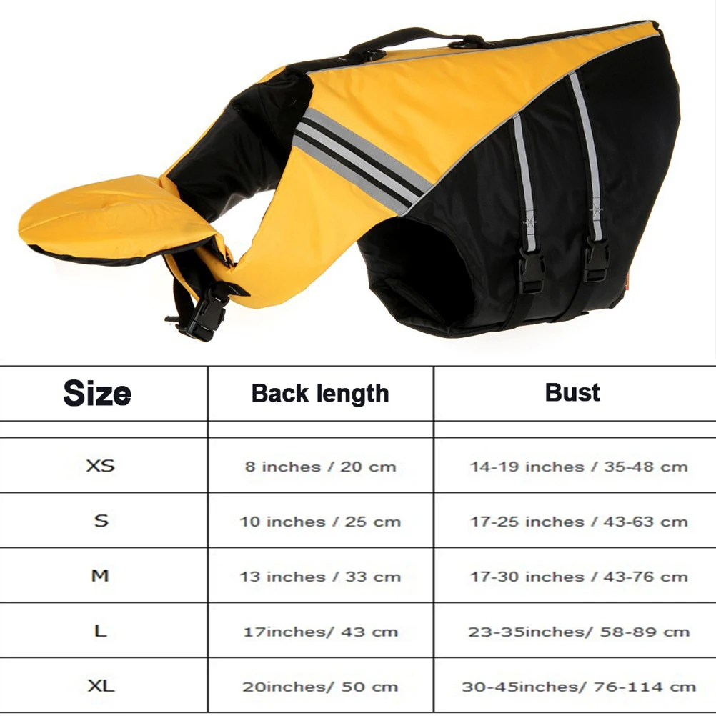 

Dog Jacket Pet Preserver Durable Lightweight Reflective Strap H Quick Release Beach Swimming Vest for Dogs