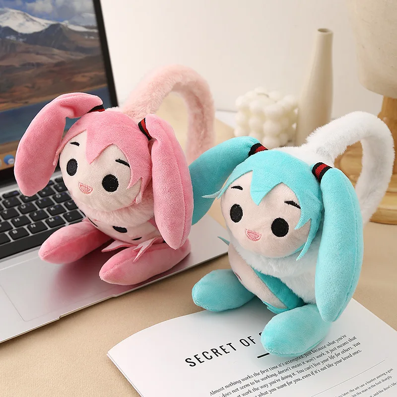 

1PCS for Hatsune Miku Earmuffs New style cartoon three-dimensional warm ear muffs in winter Cold proof and cold proof earmuffs f