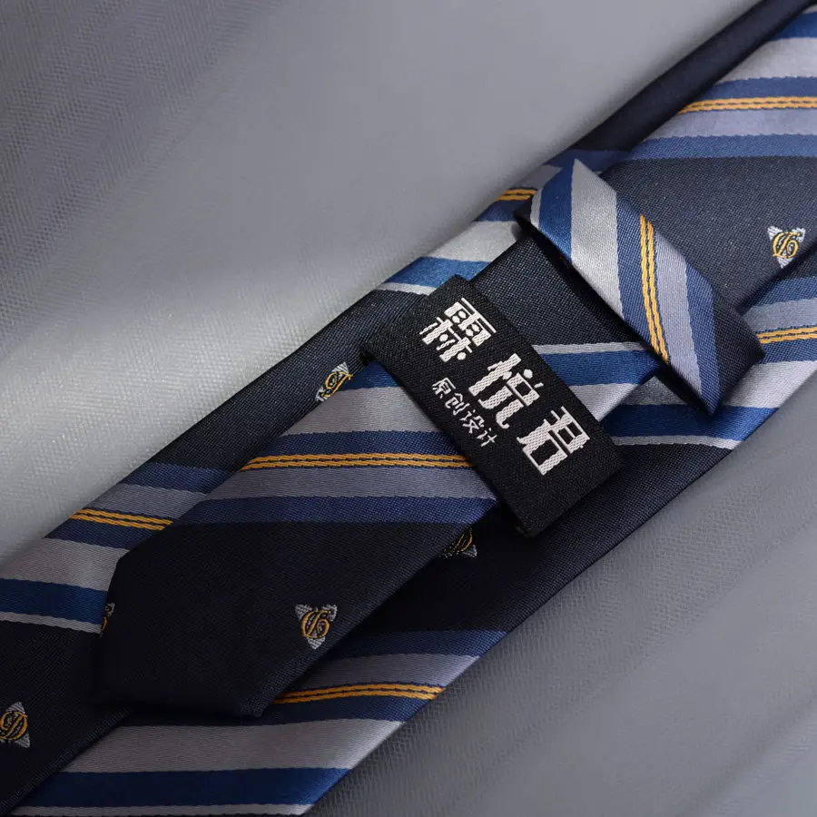 [Lin Yuejun] ネクタイ 女性用 JK 制服シャツ 男性用 DK カレッジスタイル カジュアル ブルー ファッション ストライプ