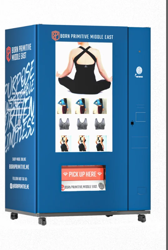 Electronic Big Touch Screen Clothes vending machine Automatic Clothing Vending Machine with Advertising Screen