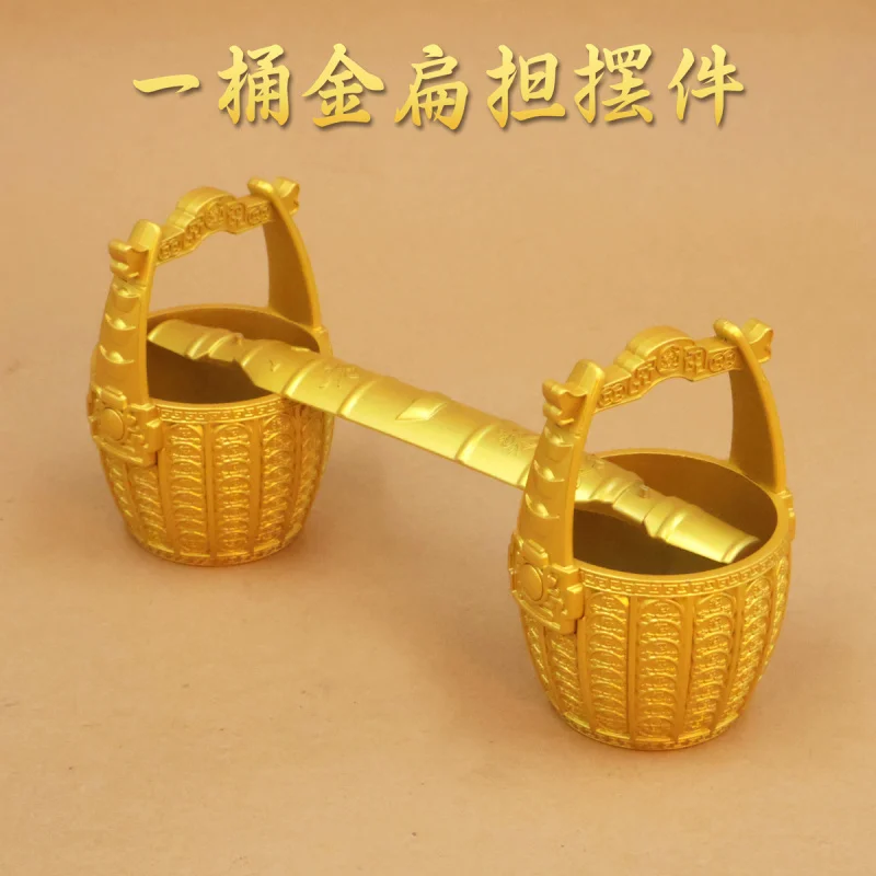 

Ornament Chinese Style Small Water Treasure Bowl Home Living Room Decoration Sand Gold Ingot Bucket Orn