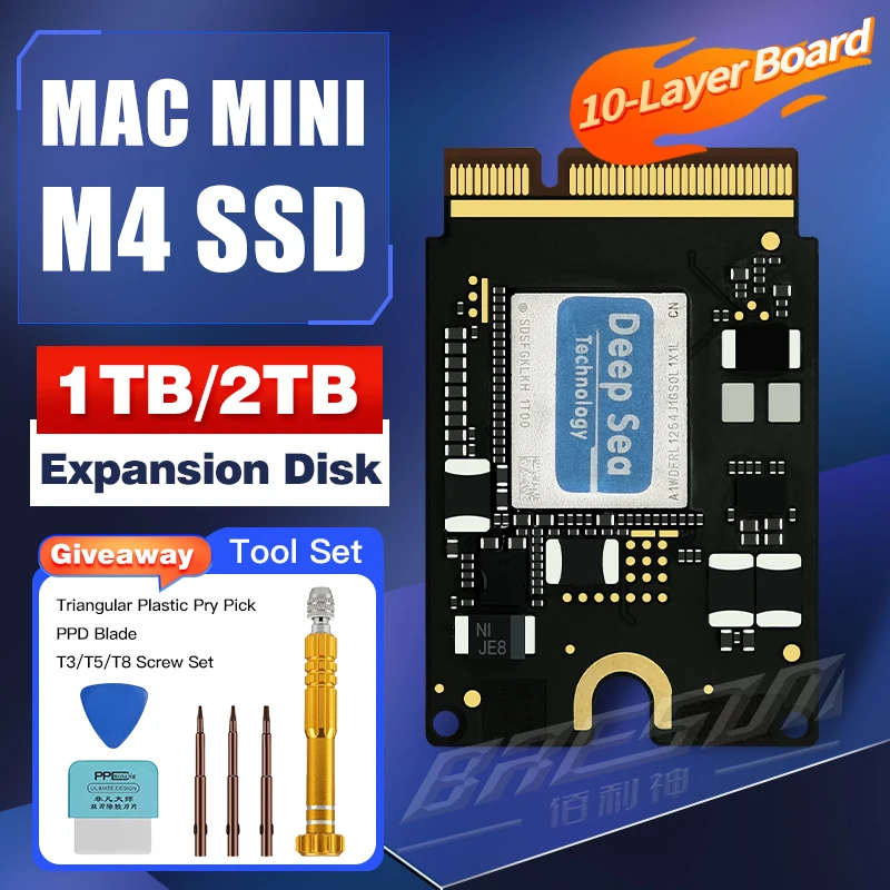 DeepSea 1T/2T SSD Kit for MAC MINI M4 Upgrade