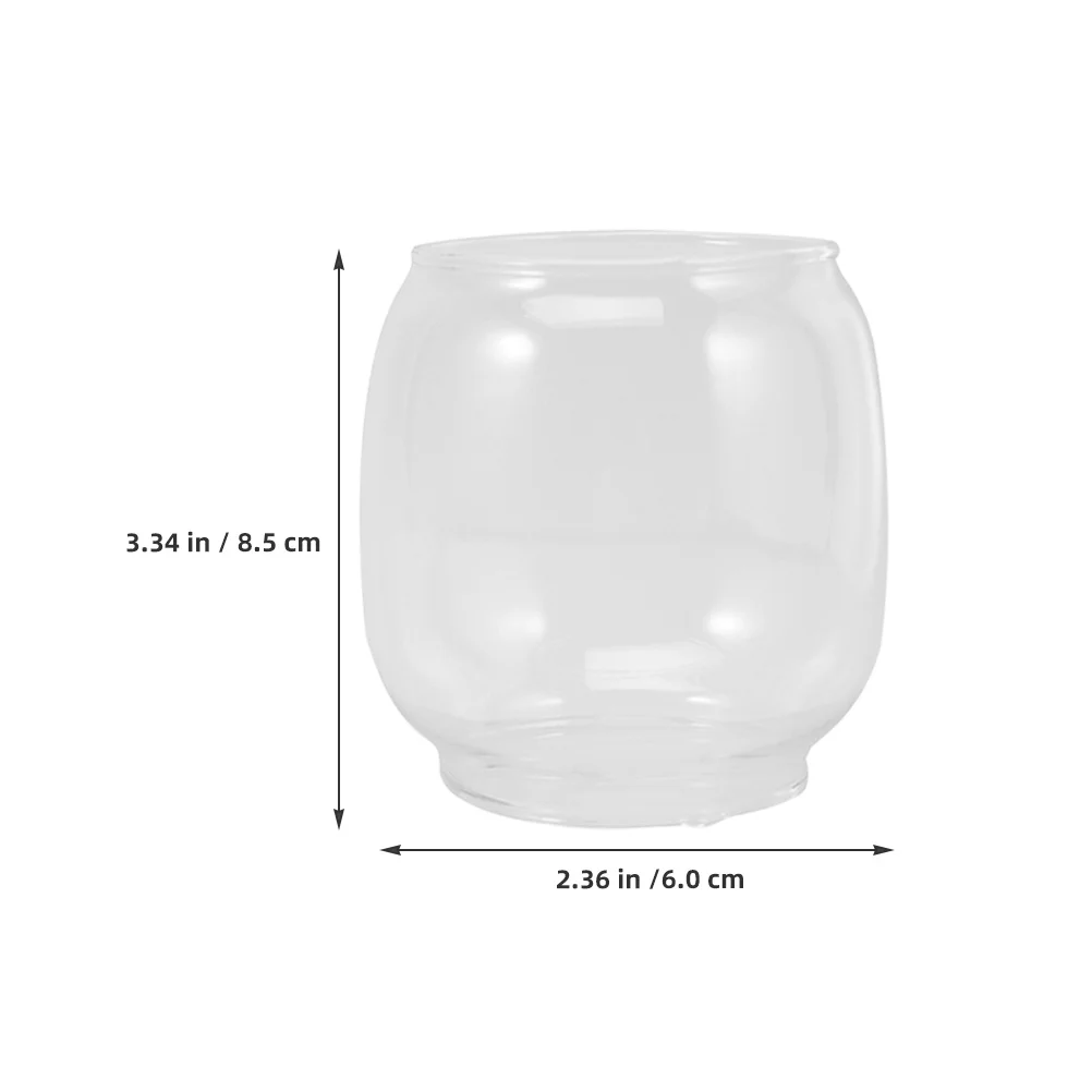 4 قطع من عاكس الضوء الزجاجي، مدخنة فانوس شفافة، توزيع الضوء، مثالي للإعدادات الخارجية ورحلات التخييم #5