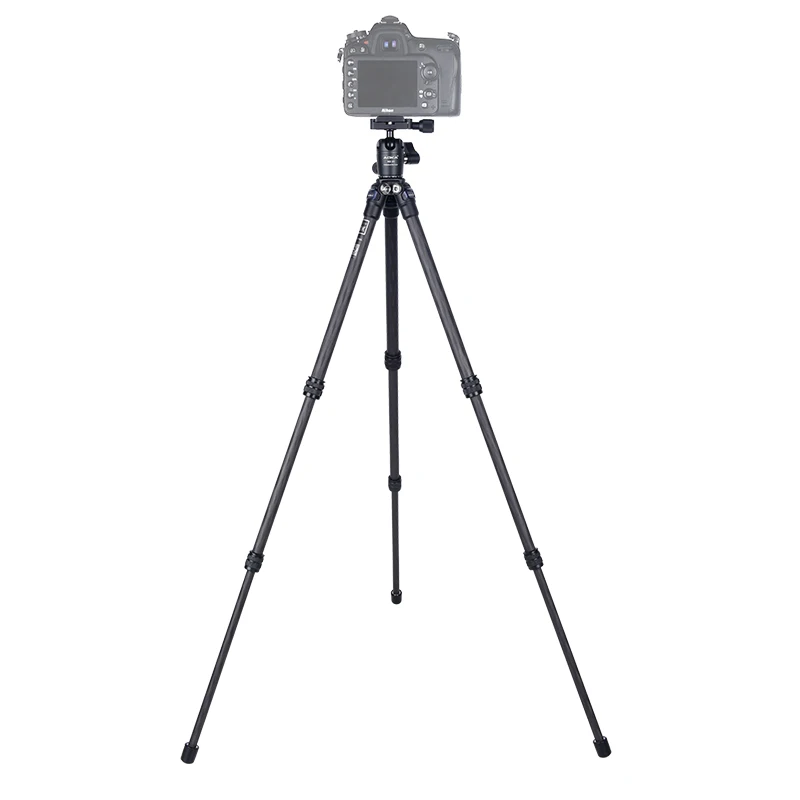 حامل كاميرا محمول من ألياف الكربون AOKA CMP163CL مع رأس كروي KB20 3 أقسام أقصى تحميل 3 كجم
