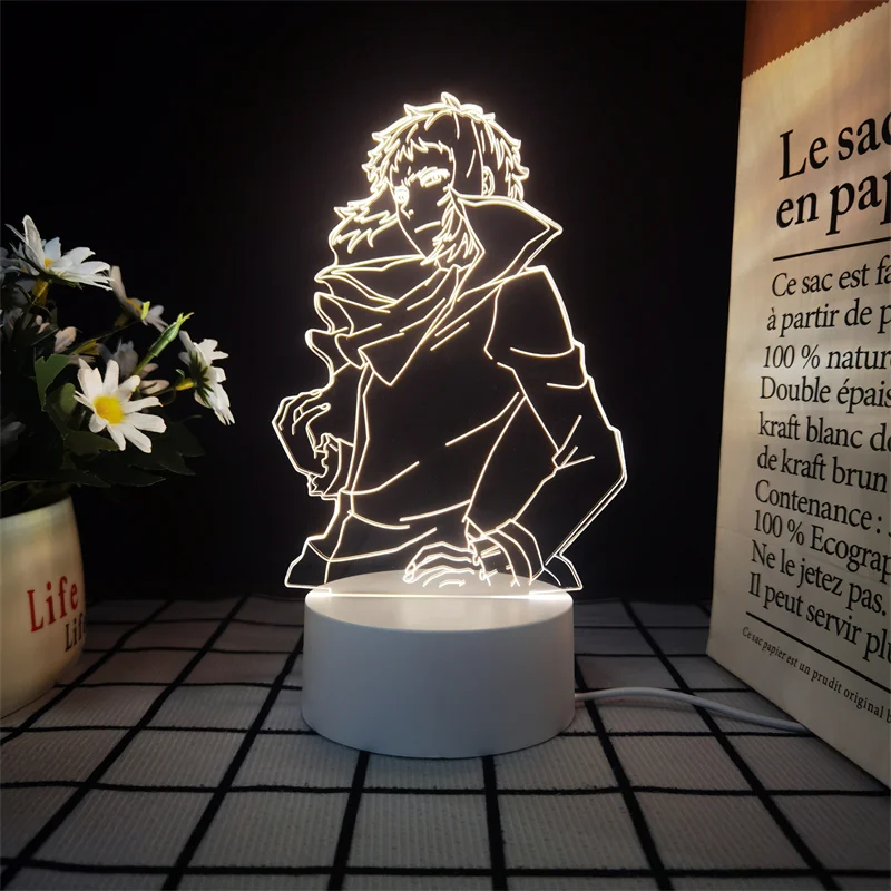 2025 Luz nocturna de perro salvaje gigante literario Zhongyuan Zhongye Lámpara de escritorio pequeña para dormitorio, decoración de escritorio, regalo para niños y niñas