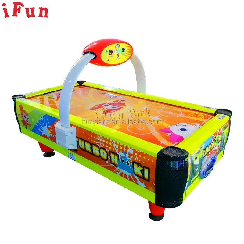 China Factory Kids Air Hockey Children Sports Game Machine 2Players Arcade Game Machine Ticket Redemption Single Puck Air Hockey