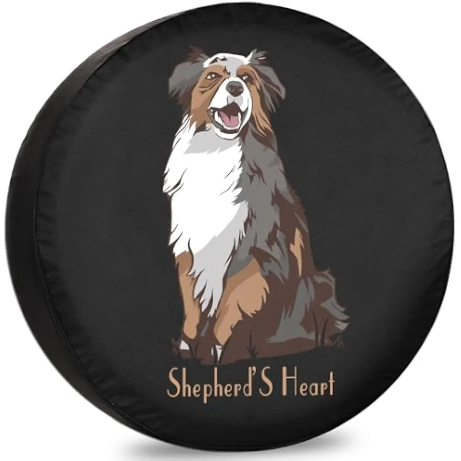 

Australian Shepherd Dog Lover Spare Tire Cover RV Trailer Accessories Weatherproof