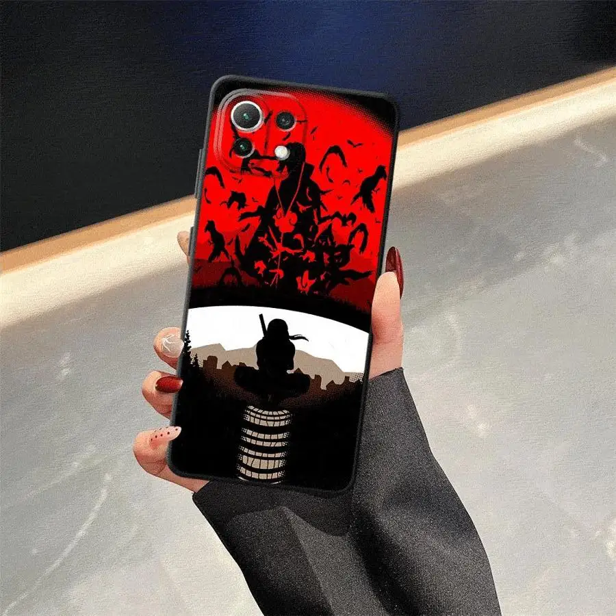 أنيمي Akatsuki Uchiha Itachi أسود لينة غطاء الهاتف الحال بالنسبة Xiaomi Mi 10T 11T 12T Pro 13 14 15 Pro 11 12 13 Lite 12X