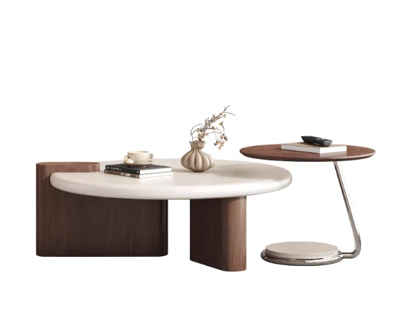 

Round coffee table combination, simple living room, small household unit