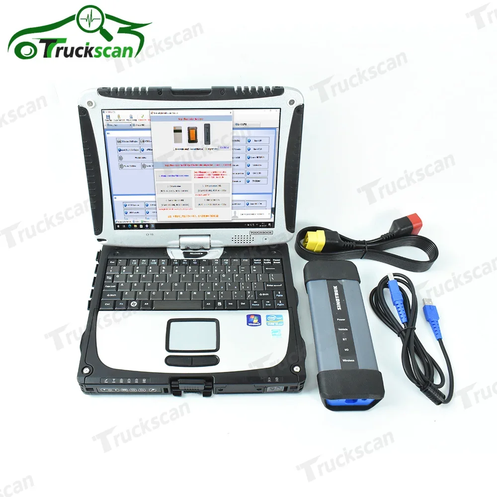 For SINOTRUK HOWO Truck diagnostic scanner Tool for Sinotruk EOL OBD Diesel Truck Scanner Diagnostic WITH CF19 Laptop