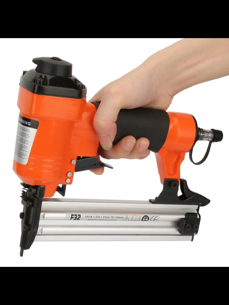 Pistolet à ongles pneumatique F32 pistolet à ongles pneumatique clou droit cloueurs à Air agrafeuse agrafeuse pistolet à agrafes 18GA 1.25*1.0mm