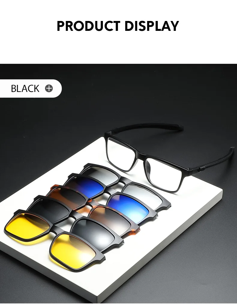 VCKA Sport Lesen Sonnenbrillen Mode Frauen Männer Polarisierte Magnetische Clip Gläser Im Freien Spiegel Set Teleskop Beine + 1.0 ~ + 4,0 – Detail 7