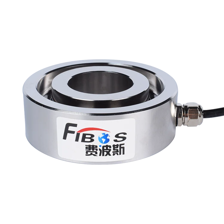 China best donut thru hole load cell 10-200kN strain gauge force washer for industry 4.0