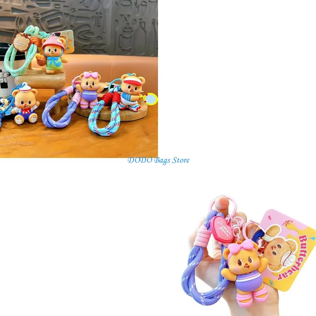 

Креативный спортивный брелок с медведем, компактный аксессуар для сумки, модная подарочная сумка, подвеска