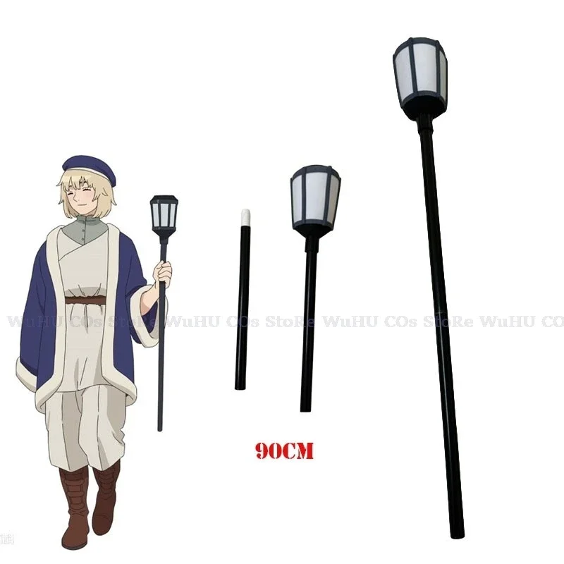 Delicious In Dungeon Falin Touden Cosplay Falin Prop Falin Staff Black Stick 90cm Kobiety Mężczyźni Halloween Cosplay Prop