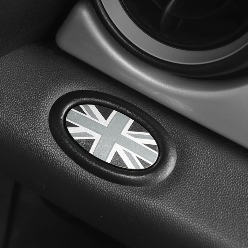 Co-pilot Storage Box Button Leather Sticker For Mini Cooper R56 R55 R57 R58 R59 Car Interior Sticker Accessories