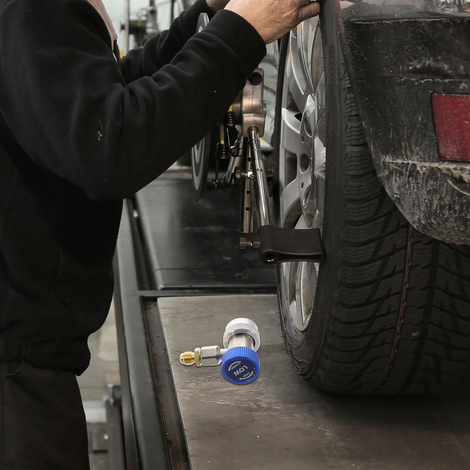 محول مقرنة تيار متردد سريع التوصيل من النحاس لنظام تكييف هواء السيارة أداة تركيب سريعة متوافقة مع متعددة #6