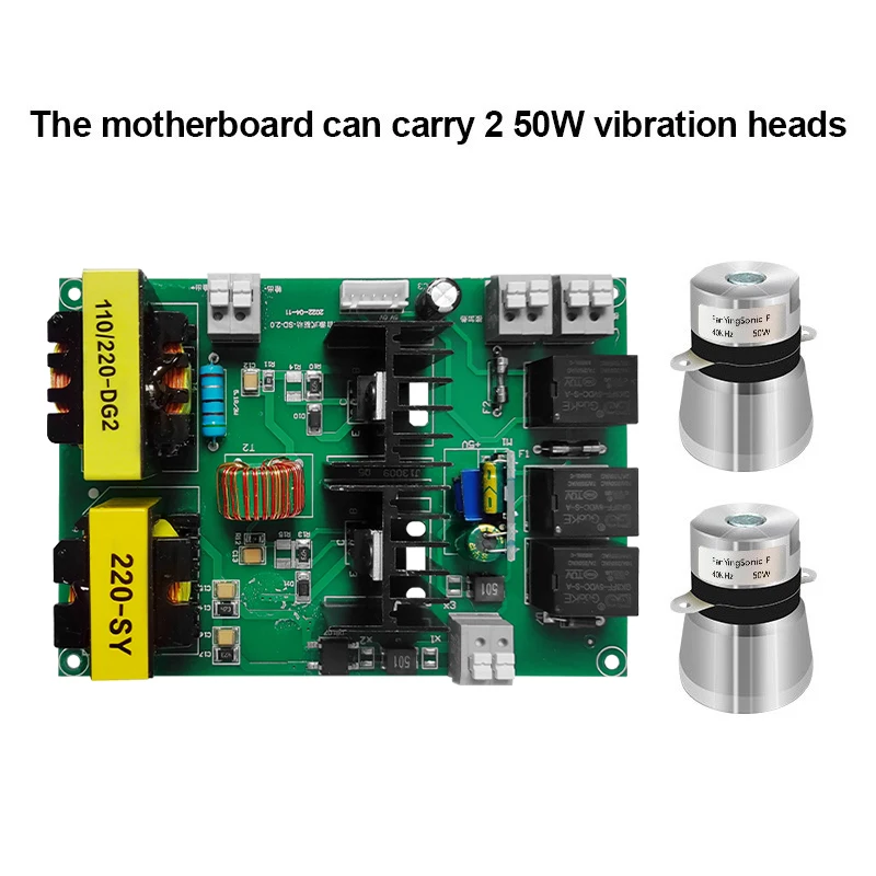 FanYingSonic 100W Digital Display Circuit Board With 40KHz Transducer For Ultrasonic Generator Parts PCB Driver Boards