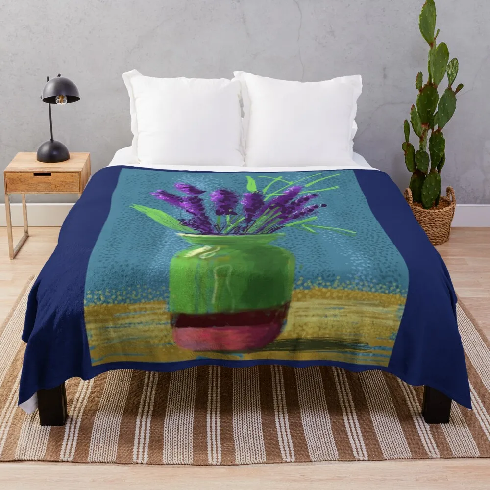 

Purple Lavender Paint Art Throw Blanket for babies Thins Winter beds Luxury St Blankets