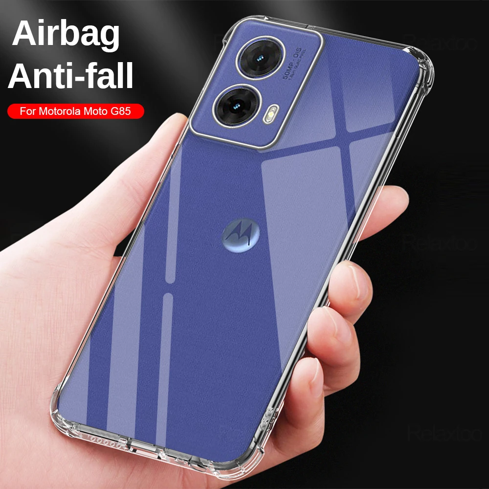 Clear Airbags Shockproof Coque For Motorola Moto G85 5G Case Camera Protect Funda On MotoG85 Moto Rola G 85 85G TPU Soft Cover