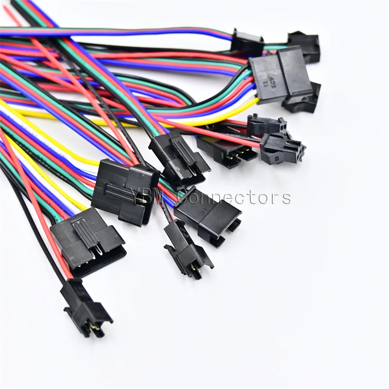 2pin 3pin 4pin 5pin 6Pin led connector Male/female JST SM 2 3 4 5 6Pin Plug Connector Wire cable for led strip light Lamp Driver