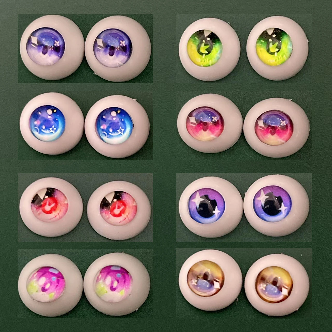 2 Pairs Augapfel 12mm/14mm Cartoon Augapfel DIY Spielzeug Auge Plüsch Tier Augen Zubehör Puppe Augapfel BJD augen