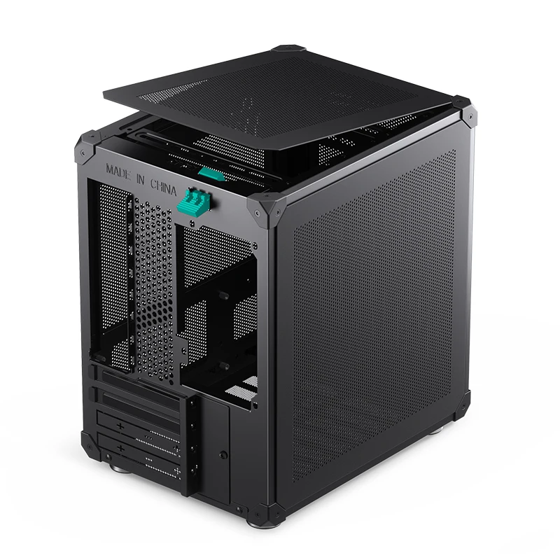 Jonsbo C6/C6-ITX Draagbare Desktop Mini Mesh Case Ondersteunt Toren Koeler ≤ 170Mm Atx Psu Itx/MINI-DTX Moederbord Wordt Geleverd Met Handvat