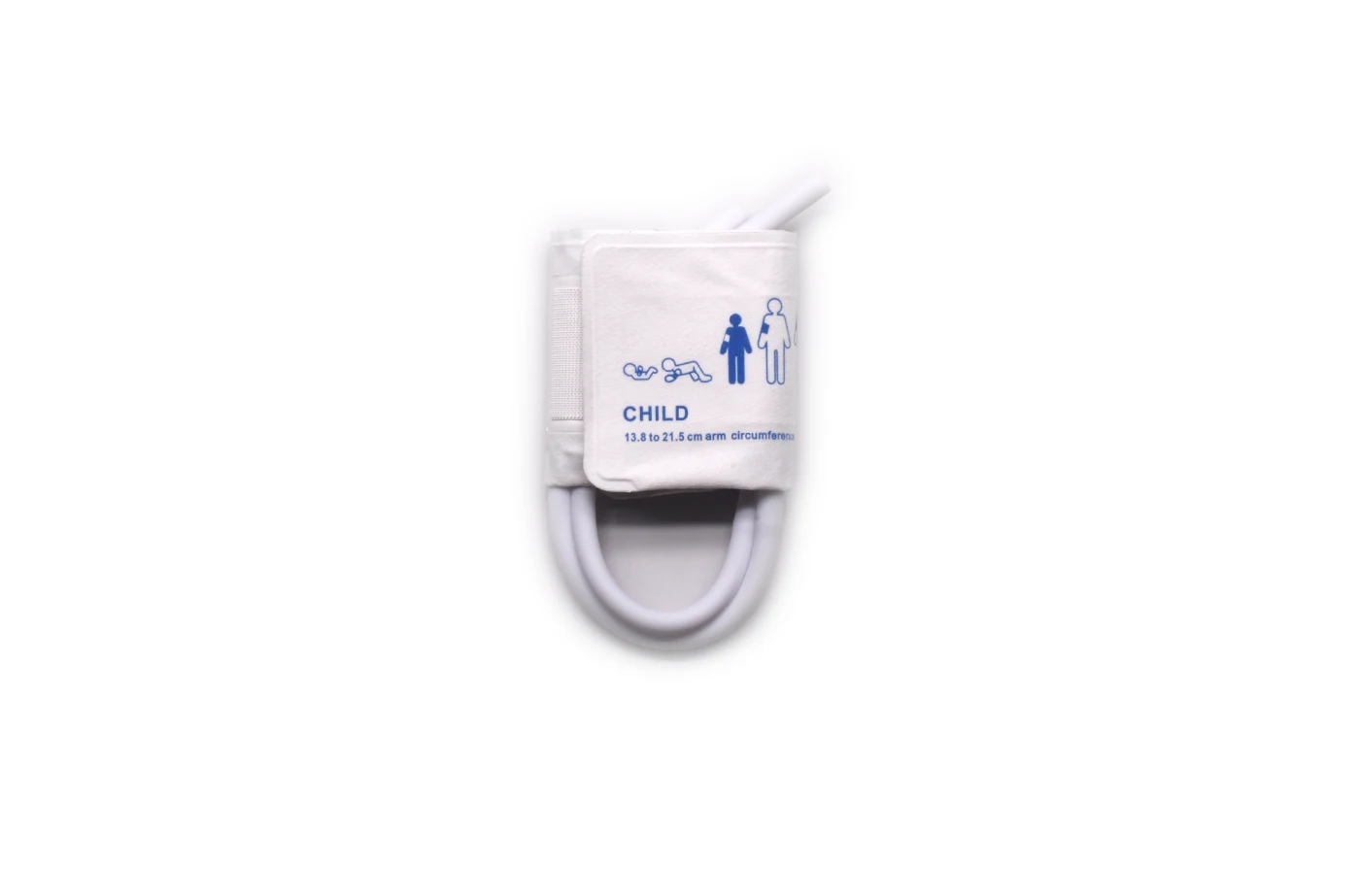 

e NIBP Cuff Double Tube Pediatric Size 13.8-21.5cm Latex Non-Woven BP Cuff Factory Supply