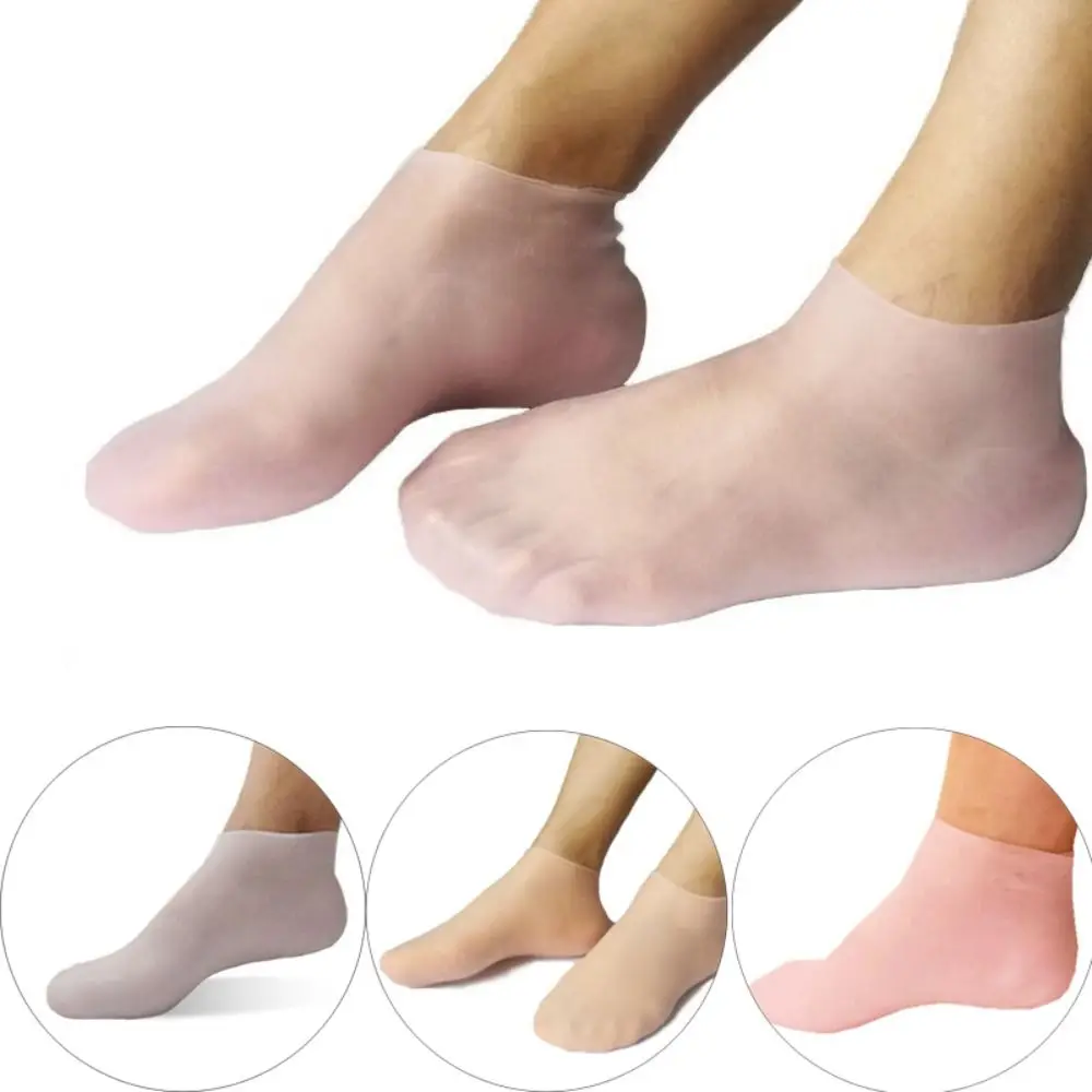 Anti-Cracking Fußpflege Socken neue Schmerz linderung wasserdichte tote Haut entfernen Schutz Silikon Hautpflege Socken Frauen