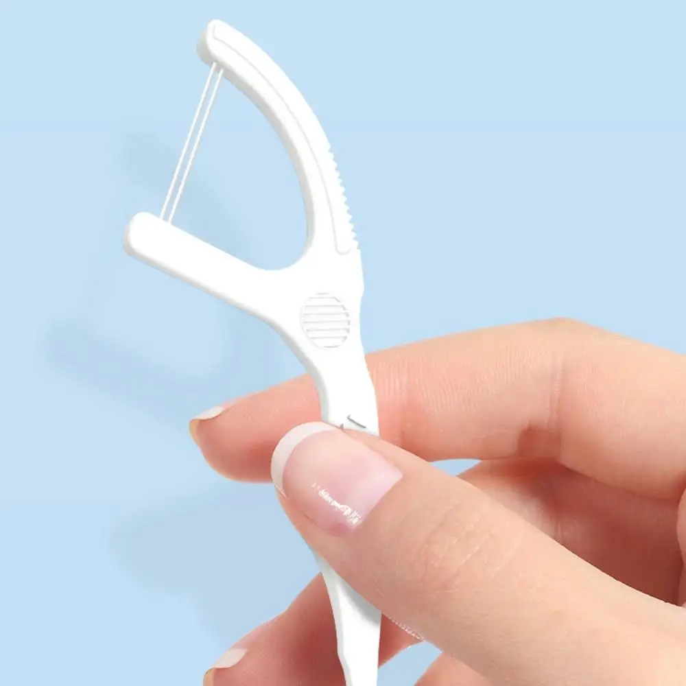 1000Pcs Family Size Fawnmum Twin-Line Dental Floss Toothpicks Fresh Breath Dental Flosser Disposable Floss Stick For Oral Care