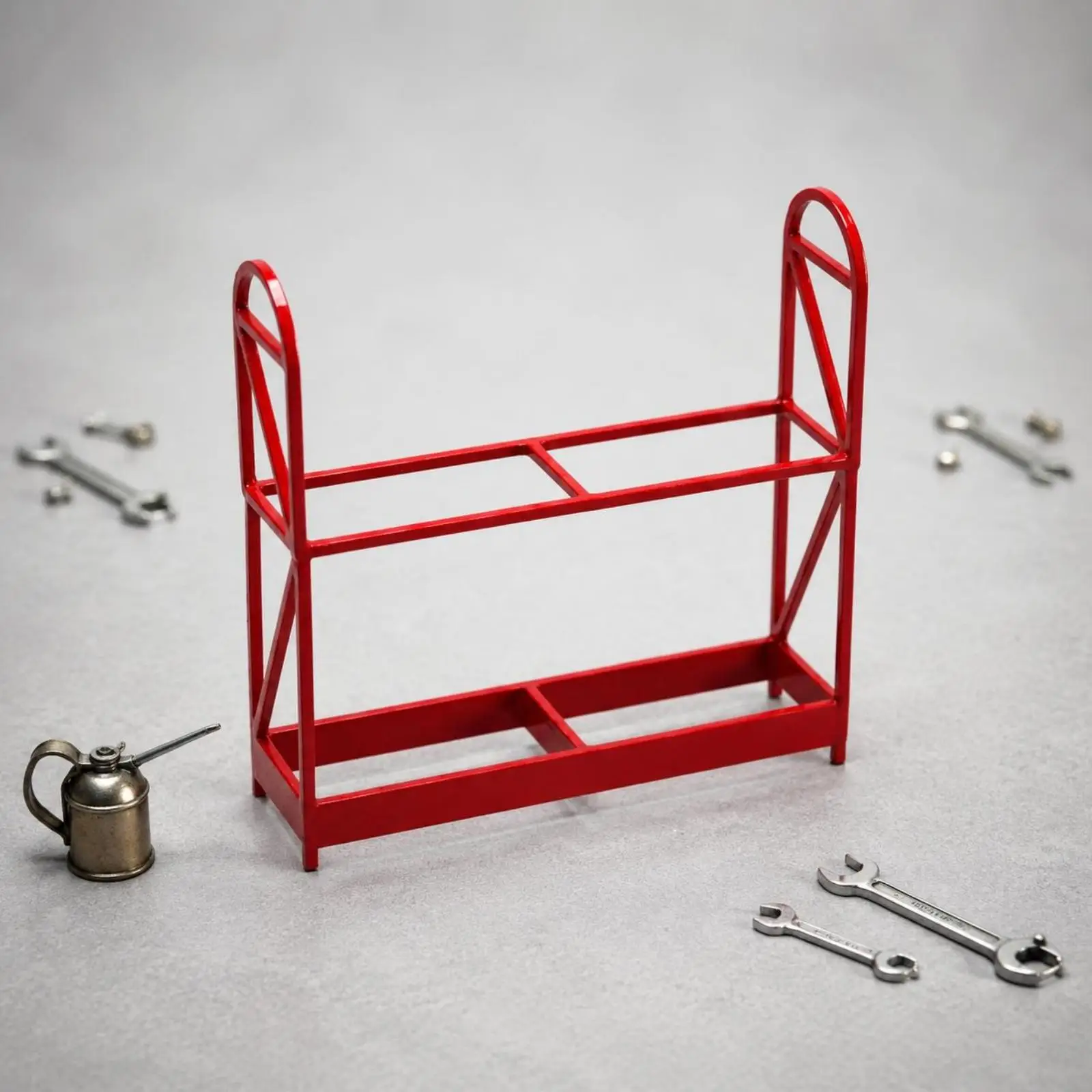 Realistic Miniature Car Stand Garage Model Wheel Holder for Miniature Cars Collection 1 64 Scale view 4