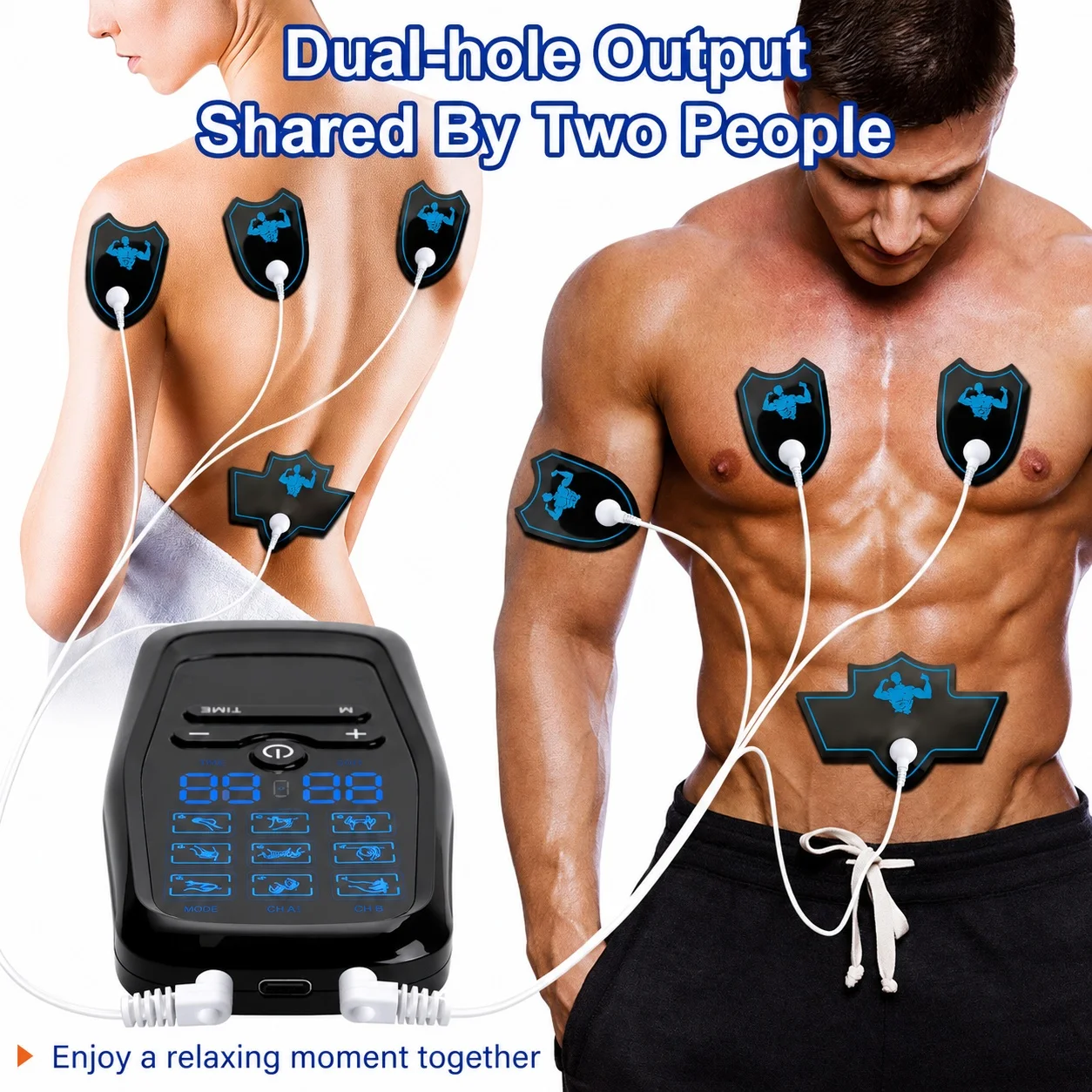 EMS Muscle Stimulation USB Physiotherapy Tens Unit Machines Pulse Impulse Mini Full Body Massager weight loss Slimming Machine