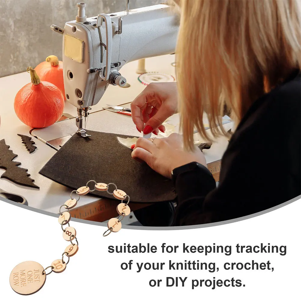2 قطعة سلاسل عداد الصف الخشبي عدد غرزة علامات للحياكة الكروشيه غرزة حامل الاكسسوارات الحرفية علامات مكان الحياكة