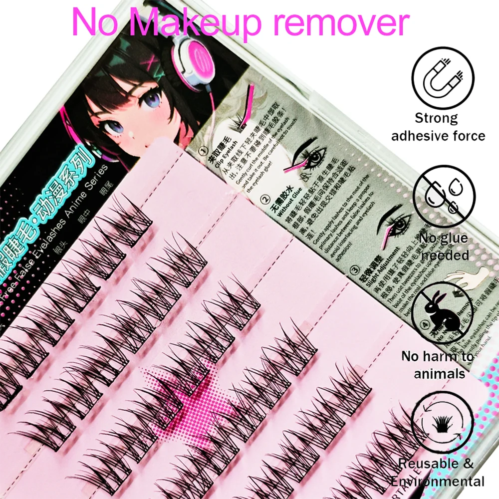 6ペアの自己粘着まつげキット – 接着剤不要、DIYでナチュラルからグラムルック、ソフトで再利用可能、世界的な美容ユーザー向けに認定
