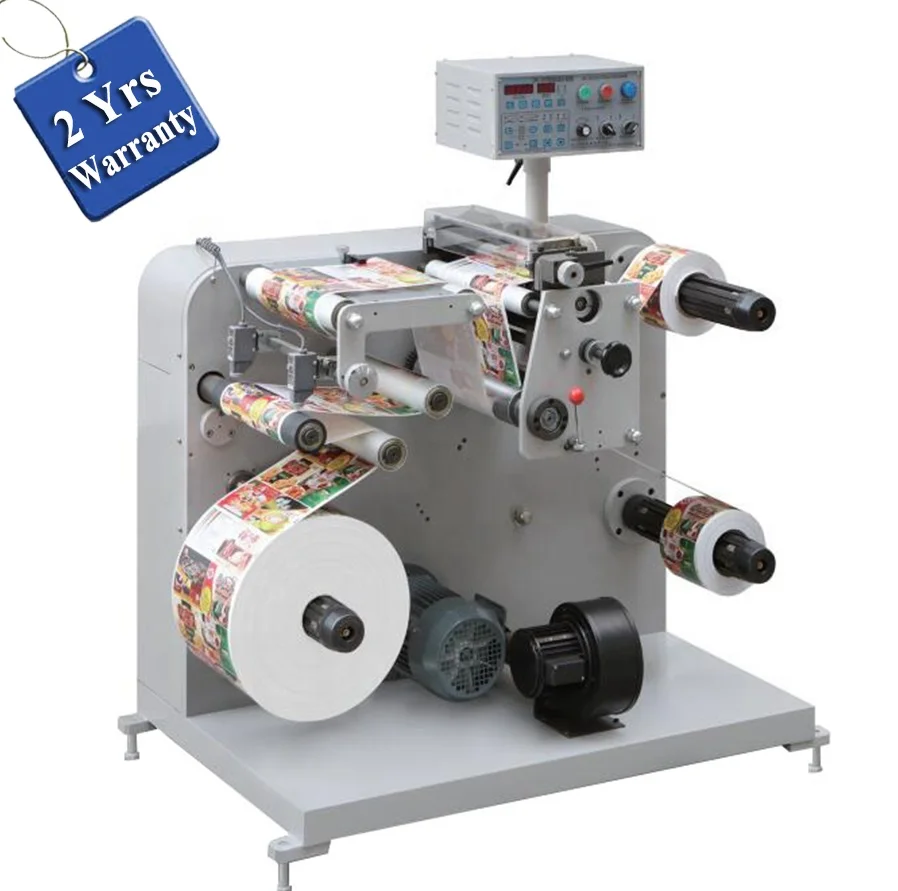 

UTS320 Automatic Self Adhesive Sticker Slitting and Rewinding Machine, label cutter rewinder slitter