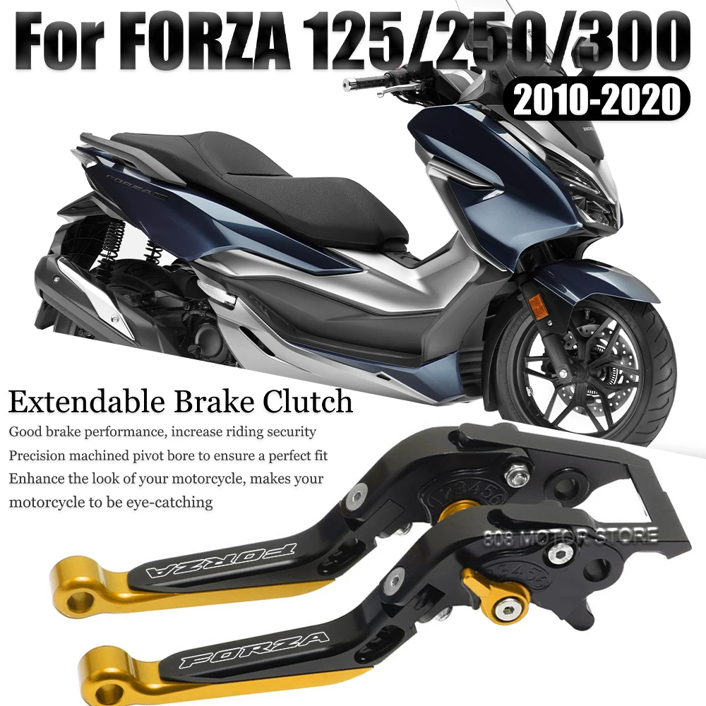 

For Honda forza 125 250 300 2010-2020 Motorcycle Accessories CNC Brake Clutch Levers Adjustable Extendable Handlebar Grips