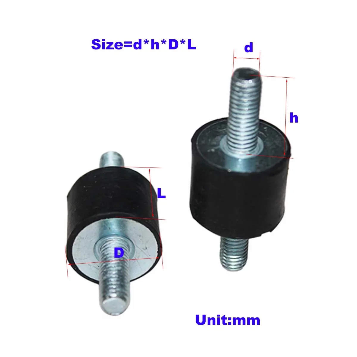 

Rubber Shock Absorber / VV Shock Absorber Gasket /Double Head Screw M3 4 5 6