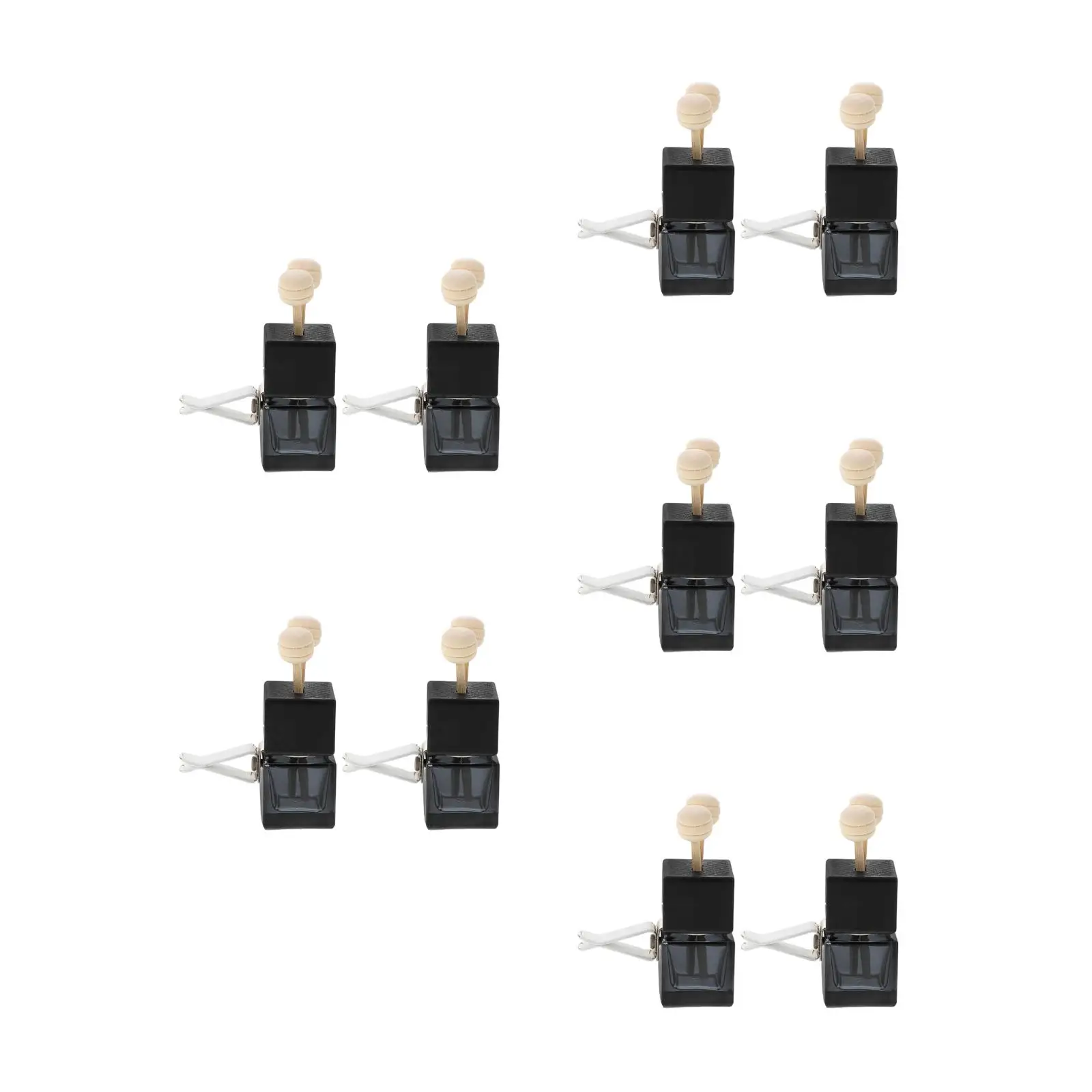 

5pcs 5 Count Essential Oils Car Air Fresheners Bottle Aromatherapy Decoration Diffuser