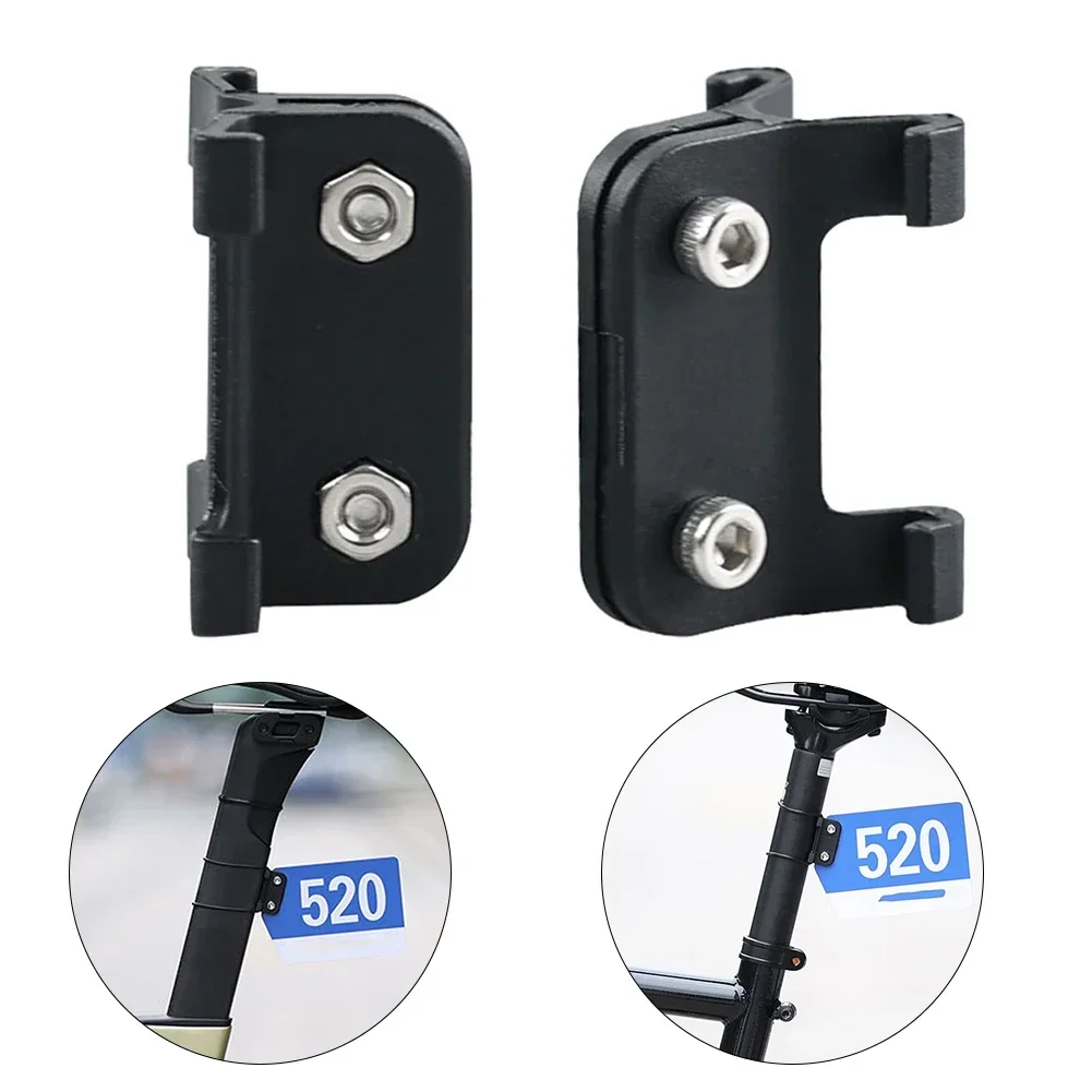 Road Bike Triathlon Racing Number Plate Mount Holder For Road Bicycle Cycling Rear License Number Seatpost Racing Cards Bracket