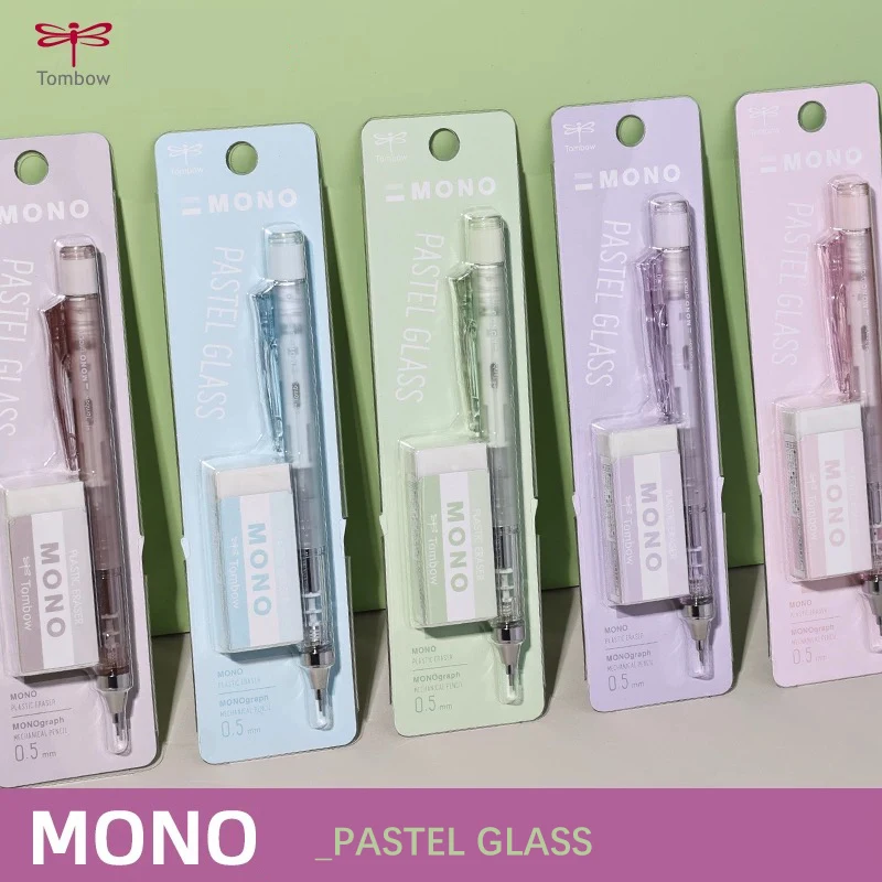 japones vidro pastel cor lapis mecanica mono shake lead tombow automatico 05 grupo 1pc 01