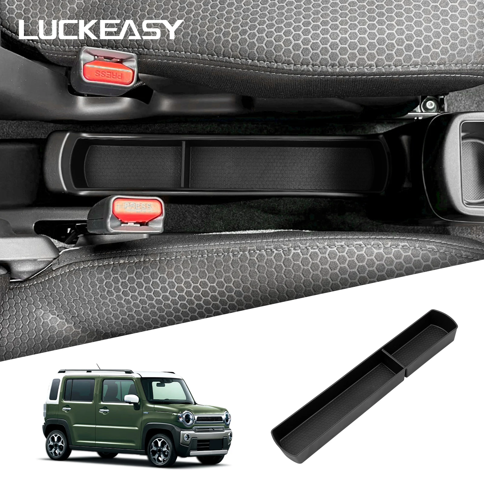 Für Suzuki HUSTLER 2021-2025 Auto Center Konsole Untere Schicht Lagerung Box Organizer Aufräumen Innen Zubehör Auto Ablage