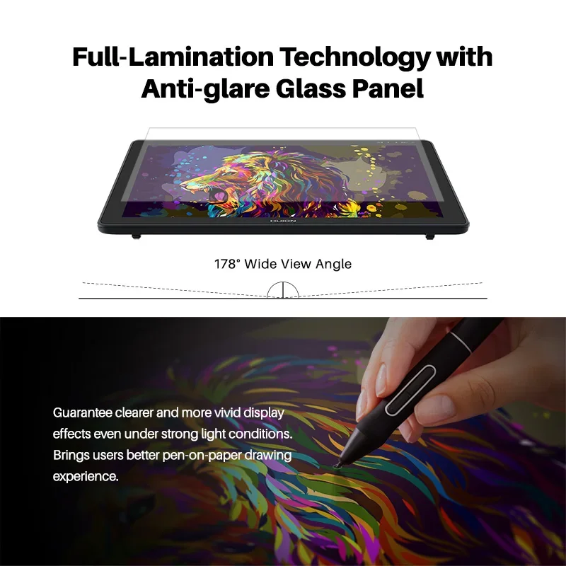 21,5 polegadas Kamvas 22 plus 140% RGB tablet de desenho com display digital de alto jogo