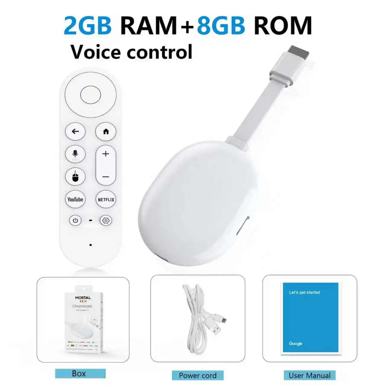 Wereldwijde versie Android 14.0 Mortal TV Stick Q2 Ultra BT5.X WIFI6 Streaming Draadloos HDMI Meertalig Rockchip 3518 TV Dongle - afbeelding 1