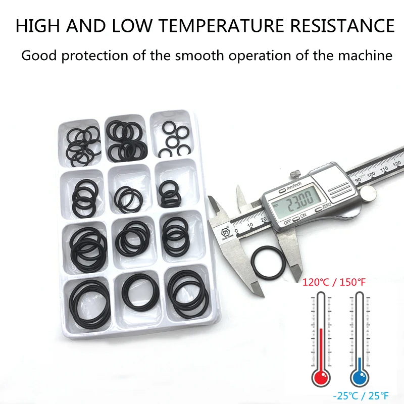 50 шт., резиновое уплотнительное кольцо, ремонтный комплект NBR, уплотнительный клапан для крана, водонепроницаемая машина, маслостойкий комплект прокладок